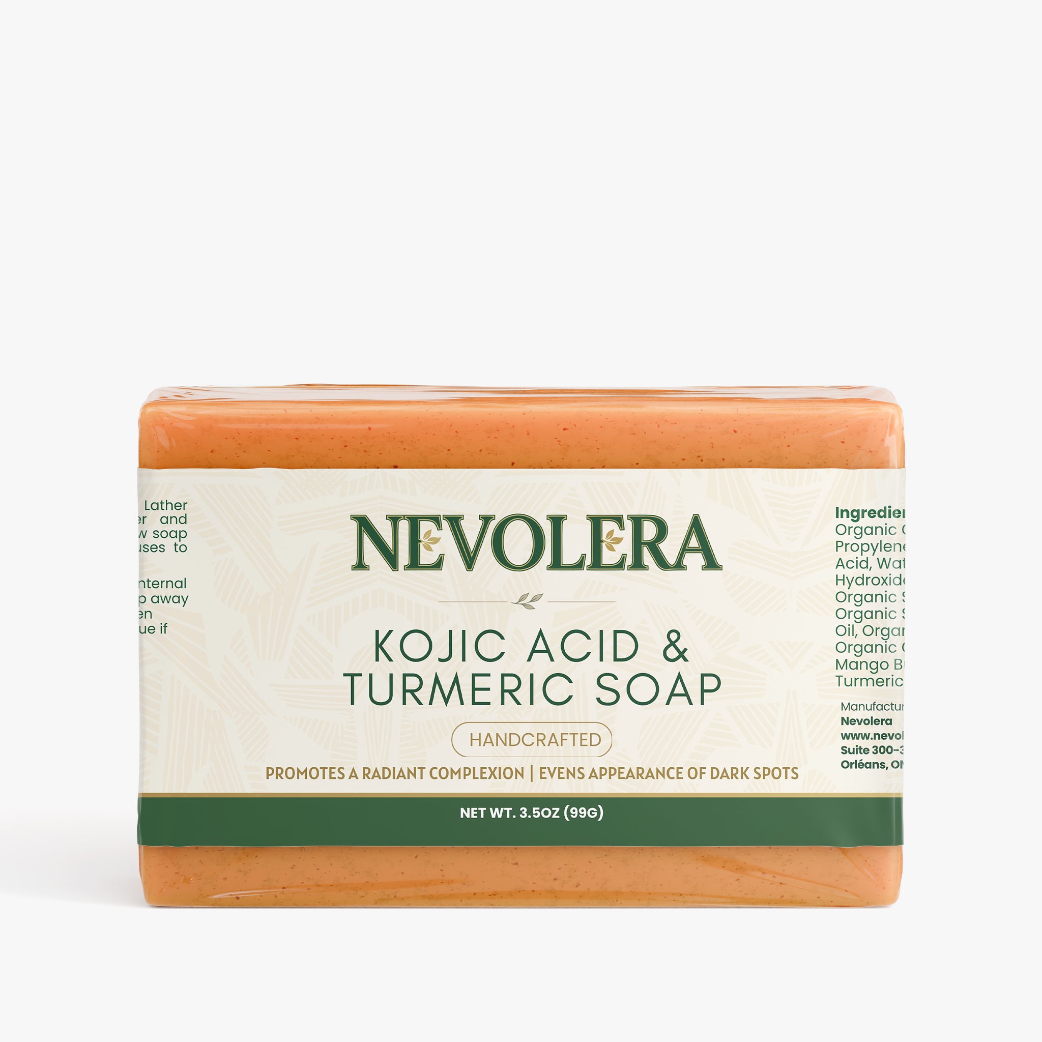 Nevolera Kojic Acid & Turmeric Soap